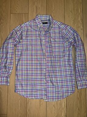 Daniel Cremieux Multicolor Plaid Button-Down Shirt - Pink, Blue & Yellow